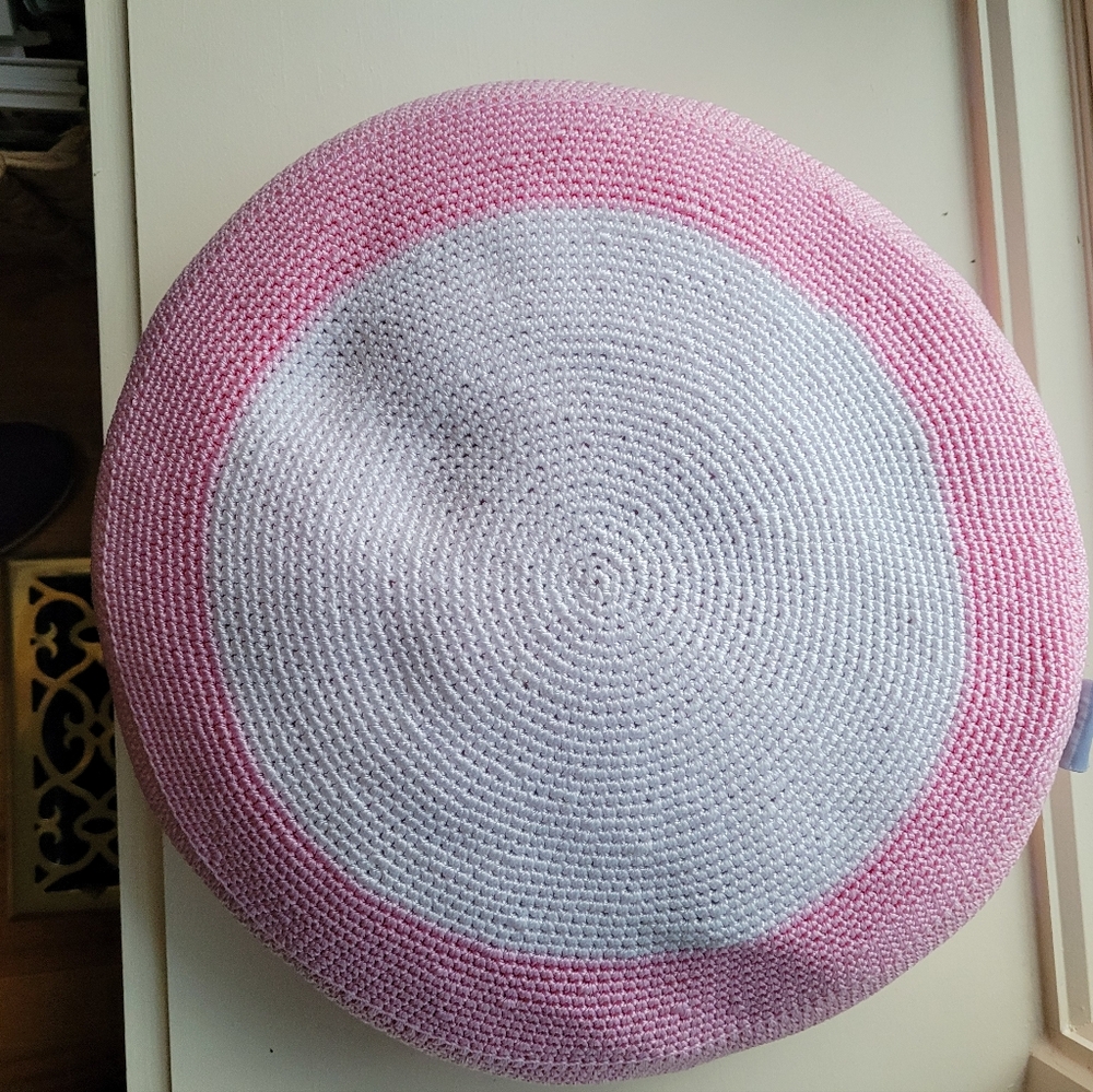 The Sak Pink Textured Pillow